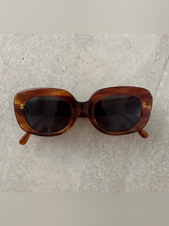 Crap Eyewear Accessories - Crap Eyewear The Velvet Mirror Square Brown Sunglasses